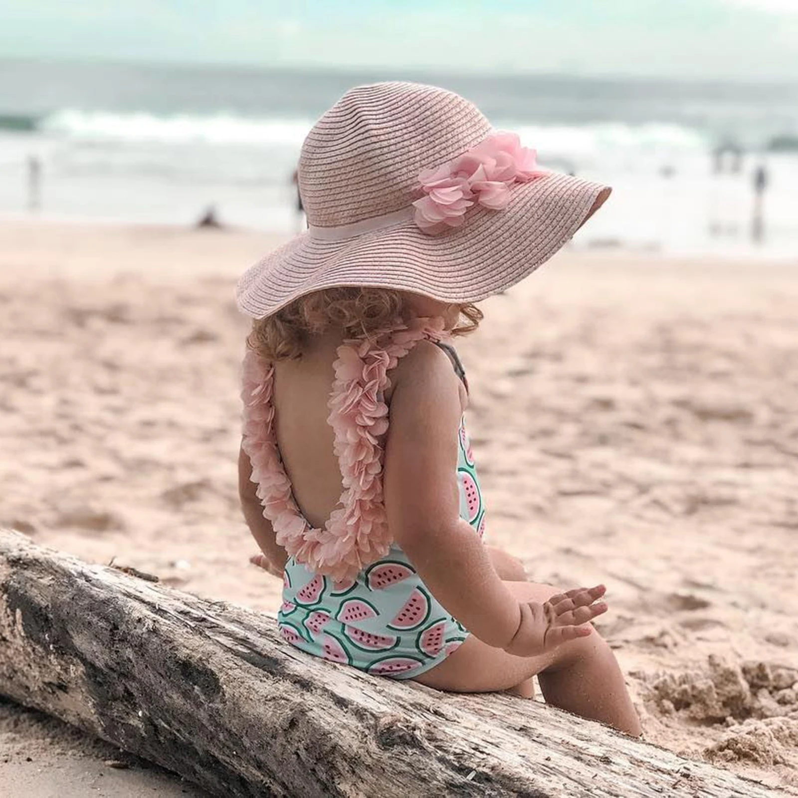 Baby Girl Swimsuit Infant  -piece Swimwear Tops Age 2-4 Bikini Photo