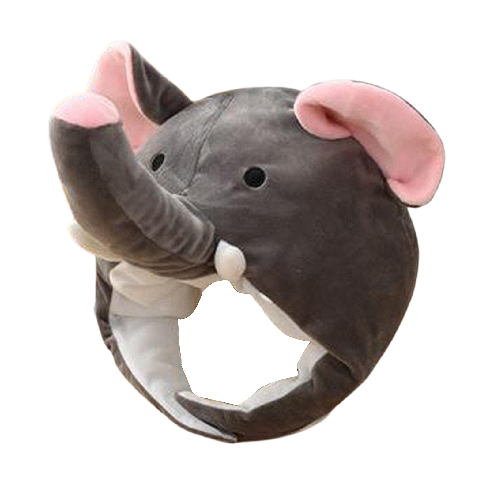 Plush Animal Hat Elephant Critter  Soft Warm Winter Headwear for Stage Performance, Costume, Cosplay Photo Props