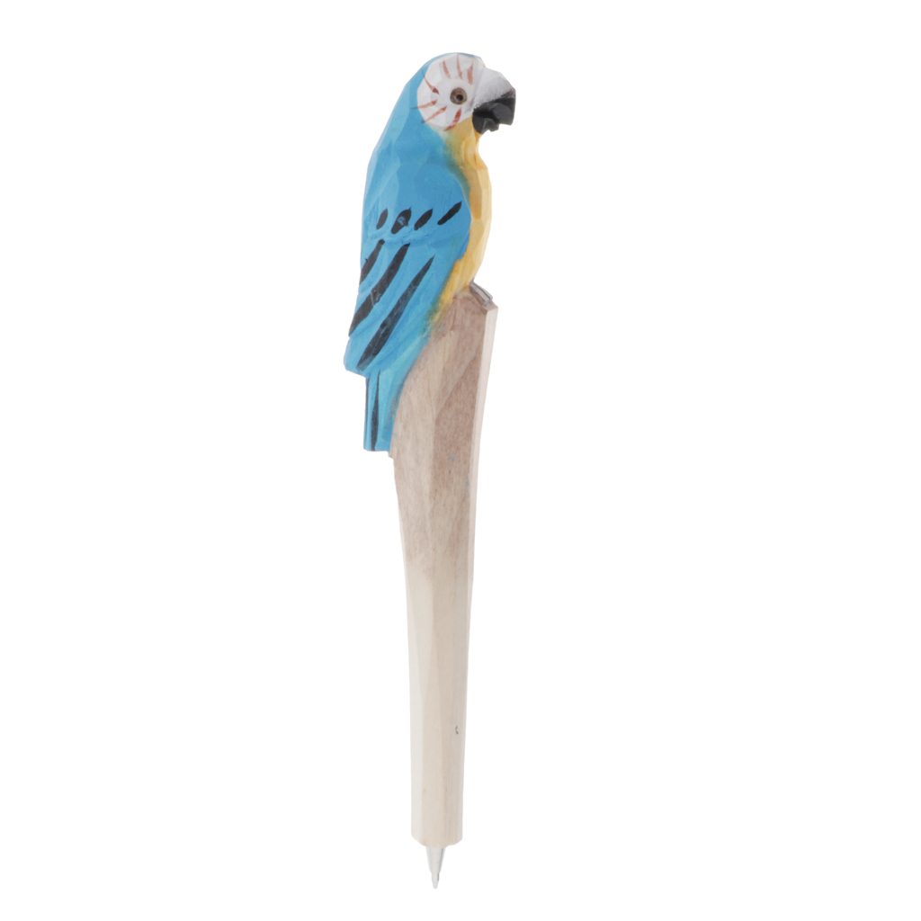 Ballpoint Cute Animals Carved Wood Pen Creative Writing Pen Ball Point Wooden