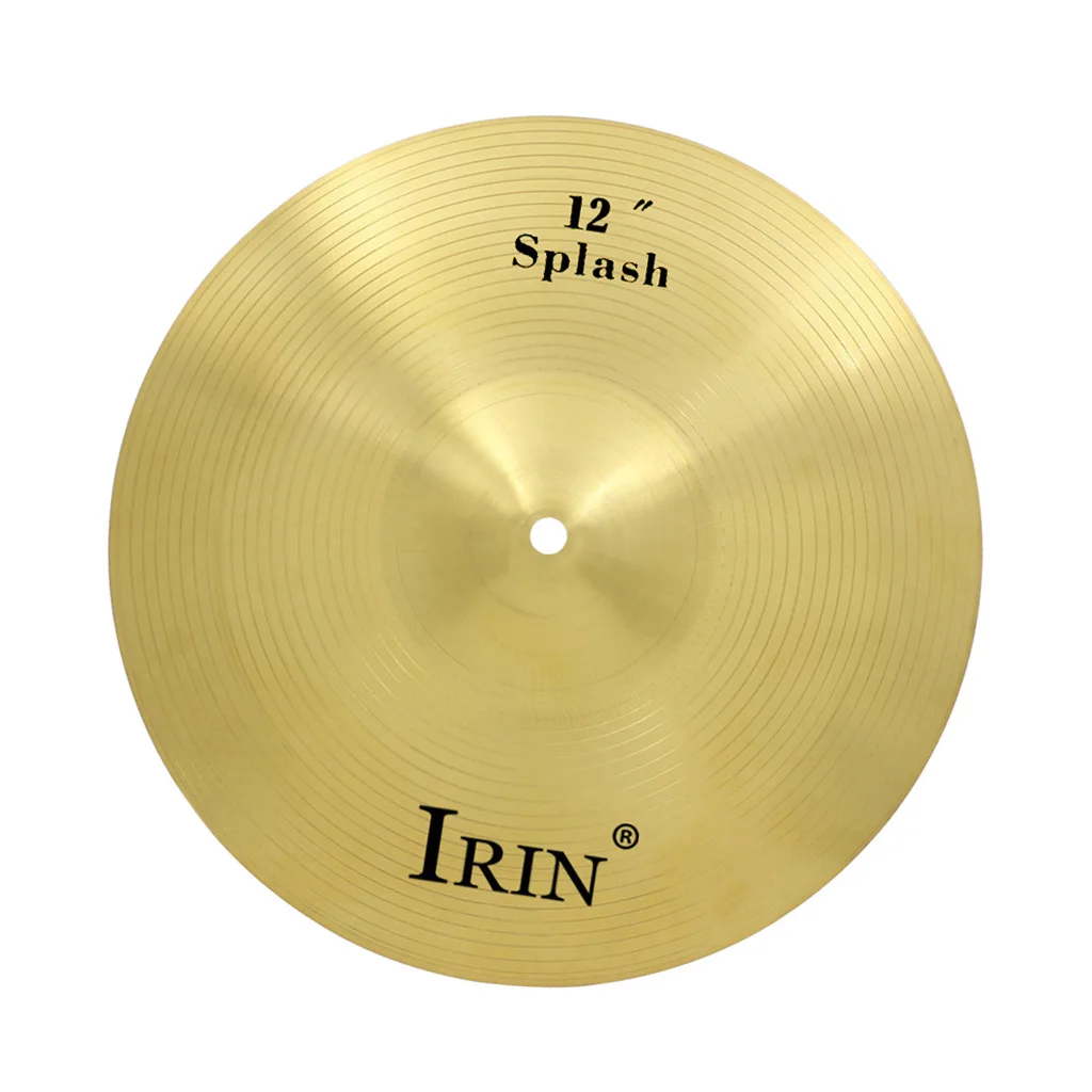 IRIN Professional 12 Inch Crash Ride Hi Hat Cymbals Made of Brass Alloy for