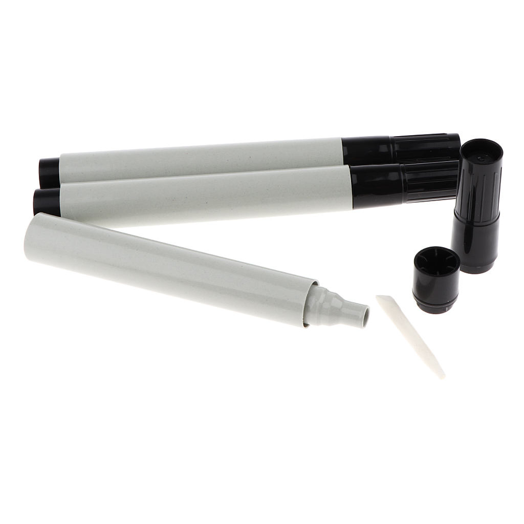 3 Piece 4.5mm Flat Tips Grey Watercolor Fluorescence Oil Acrylic Paint Marker Pen Ink Fountain Refills Empty Blank Pen Tube