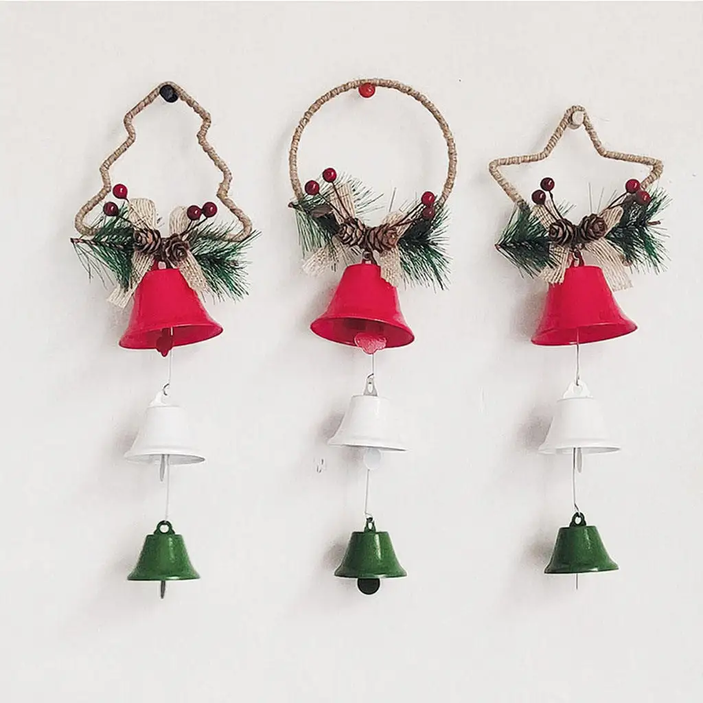 1pc Christmas Bell Pendant Jingle Bell For Christmas Home Decoration Bell Pendant Christmas Tree Pendant