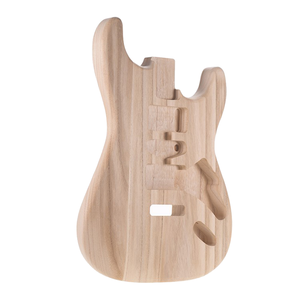 Unfinished Handcraft Guitar Wood Body Barrel Material for ST Guitar 