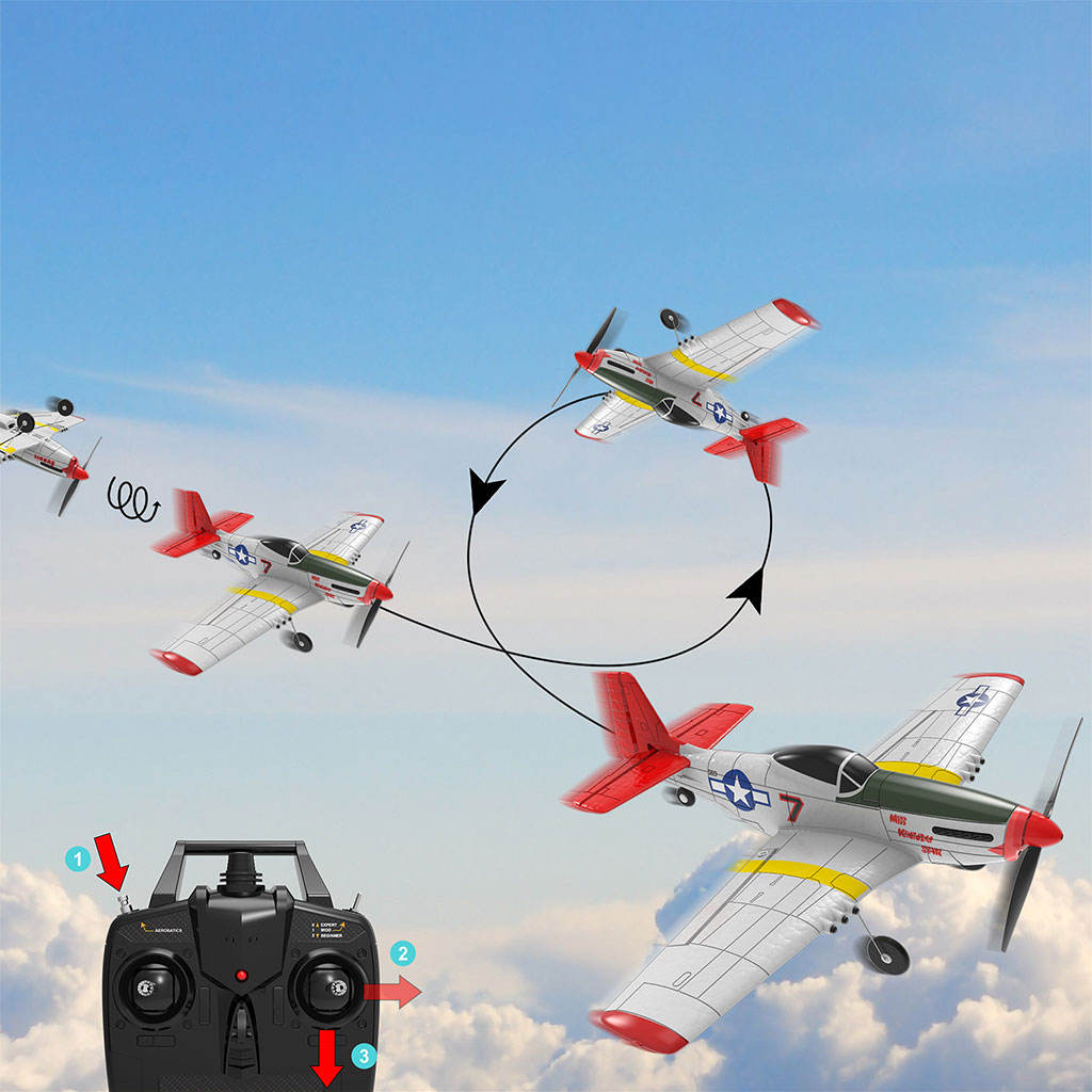 4-Channel RC Airplane Educational Toy Air Plane Toy RC Airplanes for Beginners Children