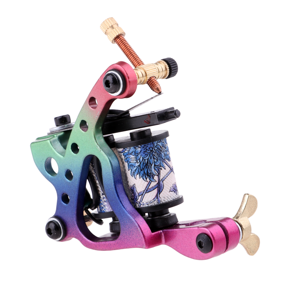 Pro Tattoo Machine Body Art Liner Shader 10 Wrap Coil Tattoo Supply