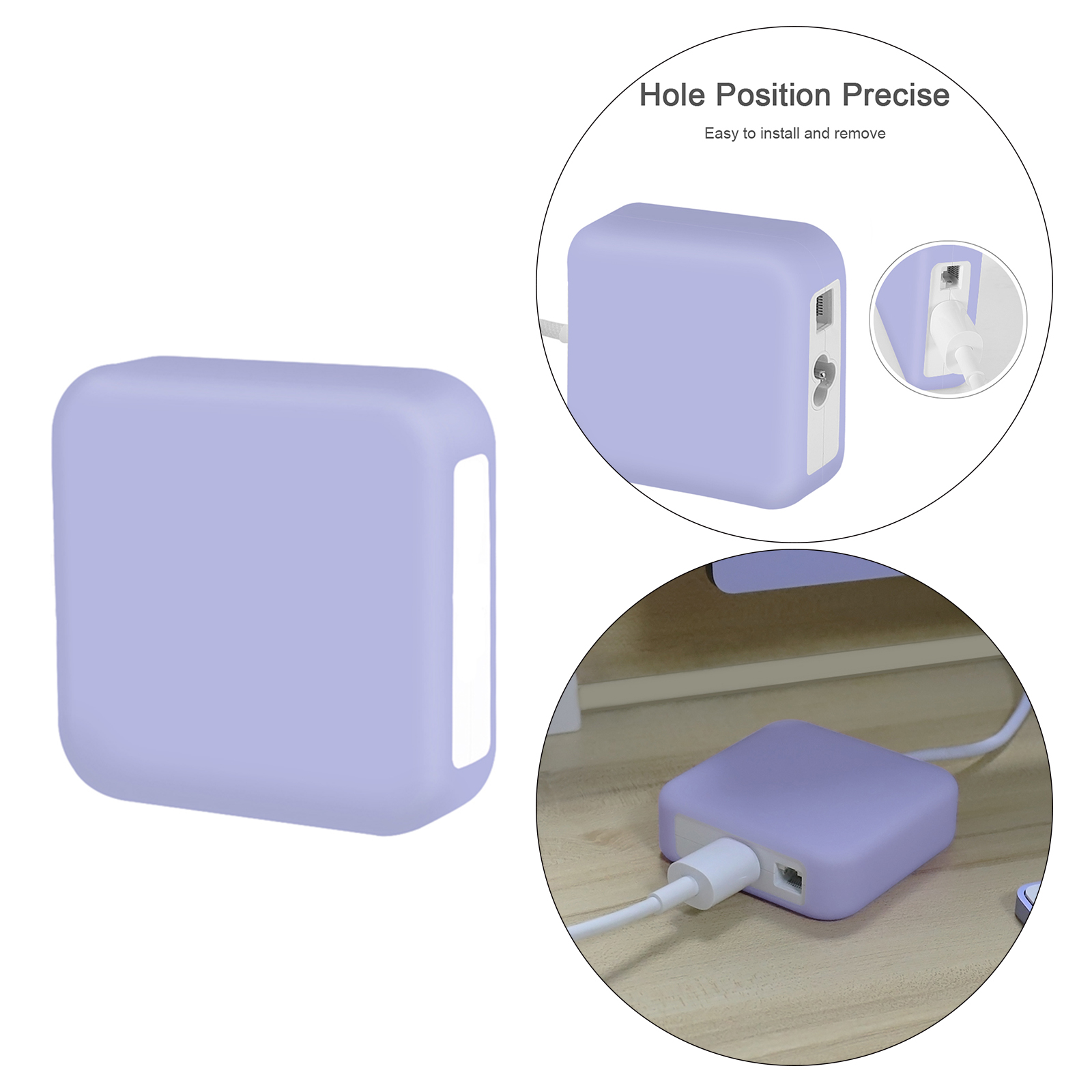 Liquid Silicone Cases, Shockproof Skin for iMac 2021 143W Power Adapter Cover Charger Cover Case Sleeve