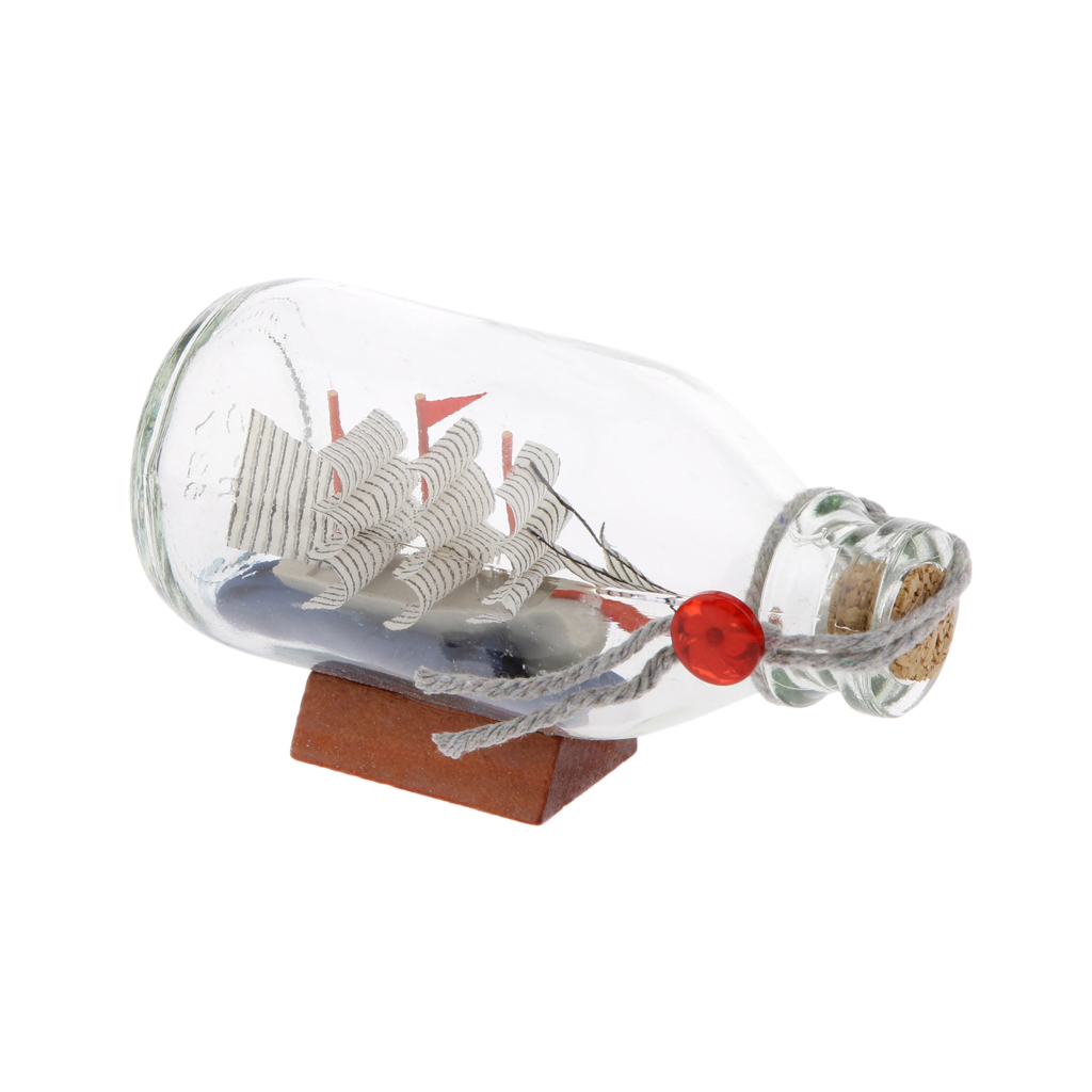 Sailing Boat Glass Wishing Bottle Wish Bottle Wedding Party Decor Gift