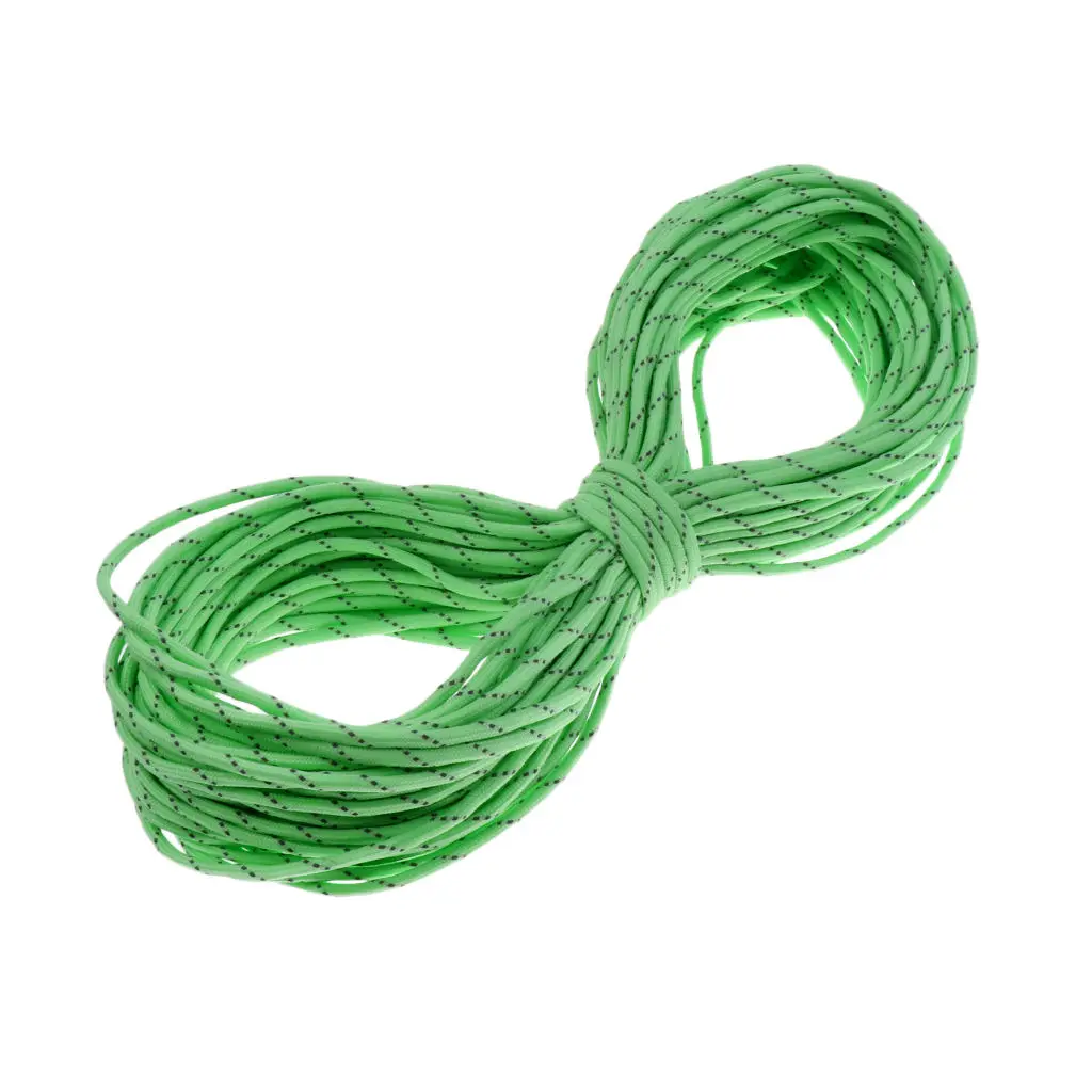 100FT 9 Core Strand Luminous Paracord Parachute Cord Reflective Rope - Choice of Color