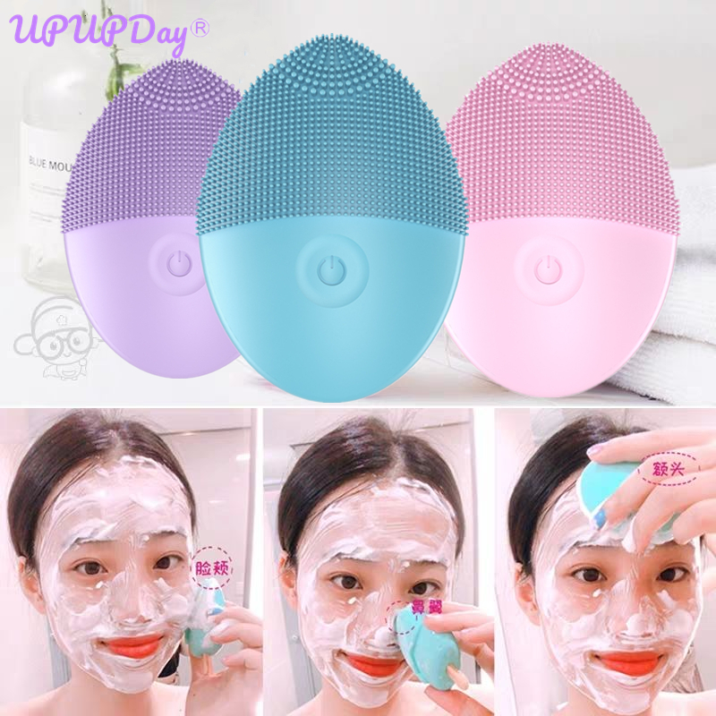 Best of Silicone Electric Facial Cleansing Brush Vibration Face Cleaner Deep Cleaning Pores Face Skin Care Tools Massager Rejuvenation Reviews & Tips