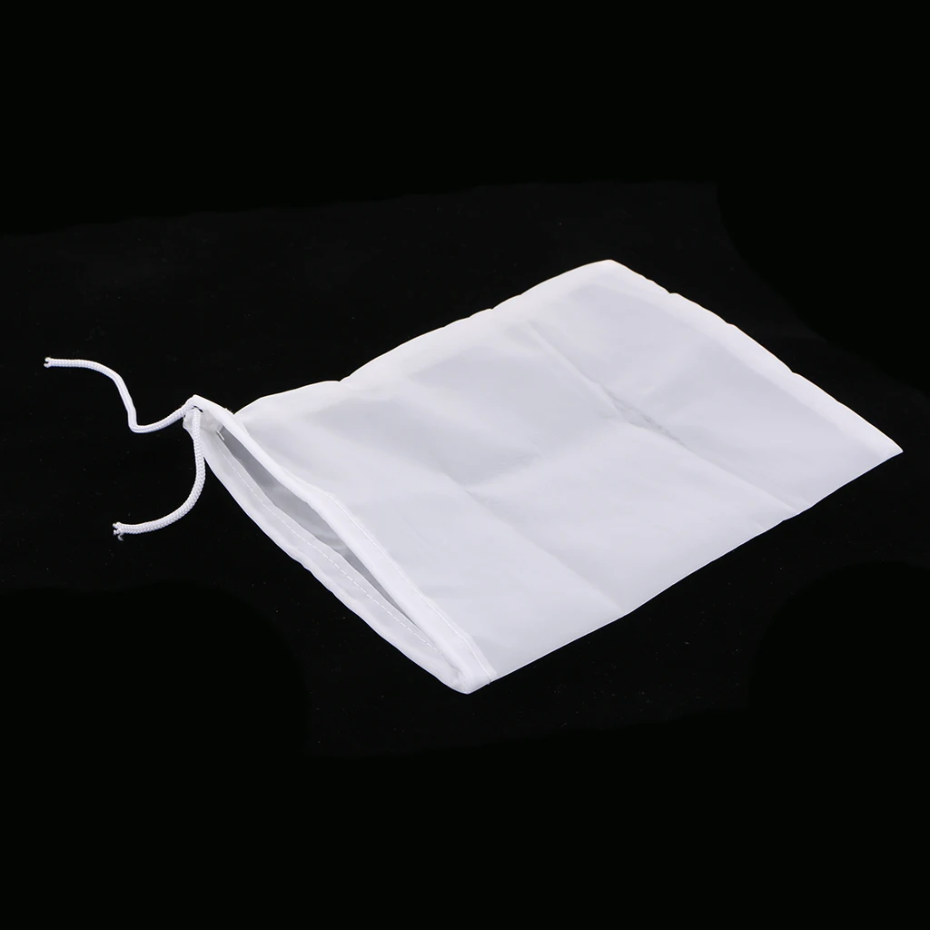 1 Pcs Milk Coffee Juice Reusable Nylon Mesh Strainer Filter Bag  for pouring without spilling Tea Infusers Tool 15x20cm
