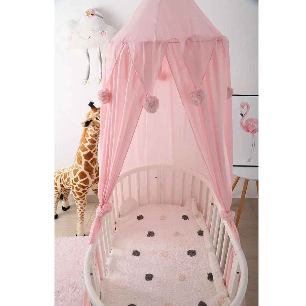 Crib Dome Mosquito Net For Baby Child Bed Home Bedding Canopy Netting Tent Kids Nursery Play Room Christmas Decor Round Dome