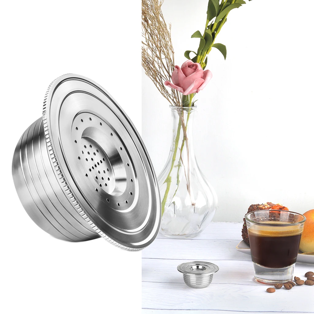 Reusable Capsule Stainless Steel Coffee Capsules  Refillable Compatible For Bialetti Machine