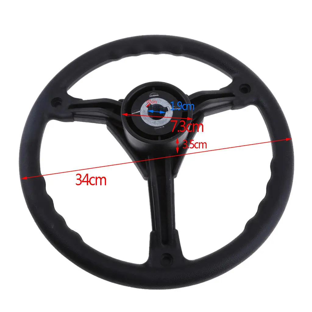 340mm Boat Marine Steering Wheel with 3 Spoke for Yamaha Outboard