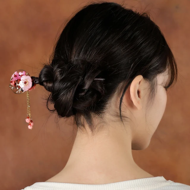 6 Pieces Chinese Wood Hair Sticks Japanese Vintage India  Ubuy