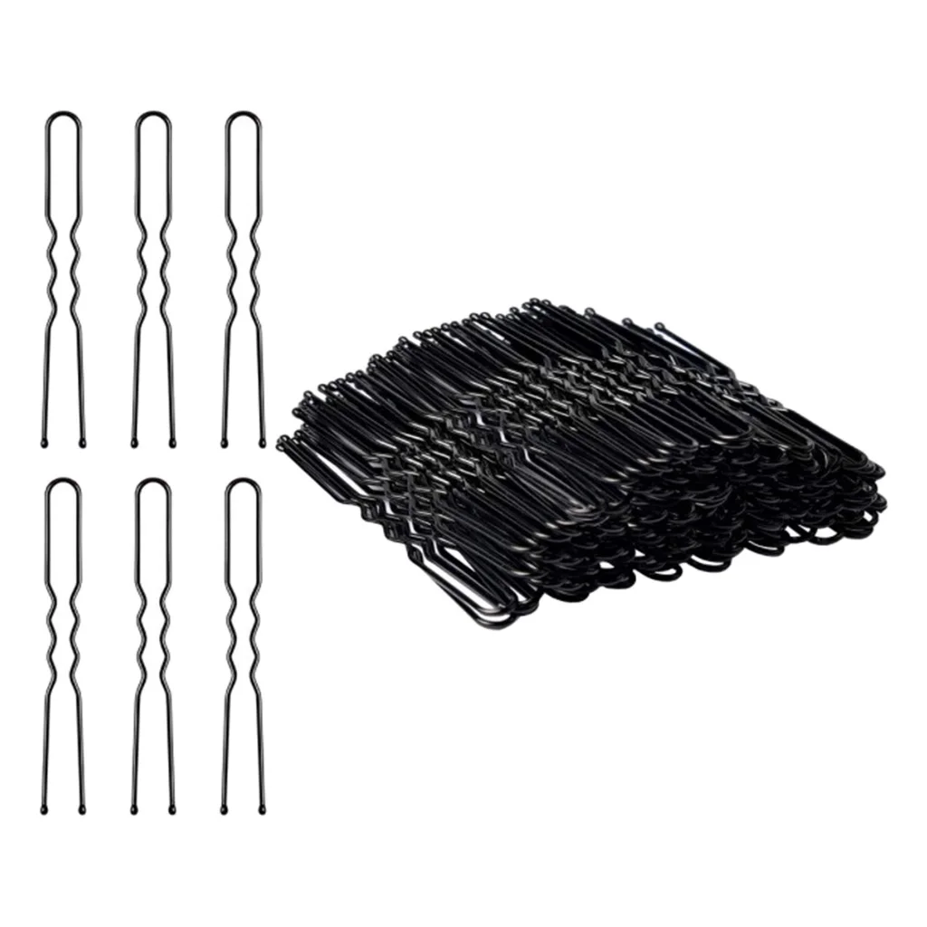 U Shaped Hair Pins, 80 Pack U Shaped Hair Pins Bun Hair Pins Hair Slides Updo (2.4 inch)