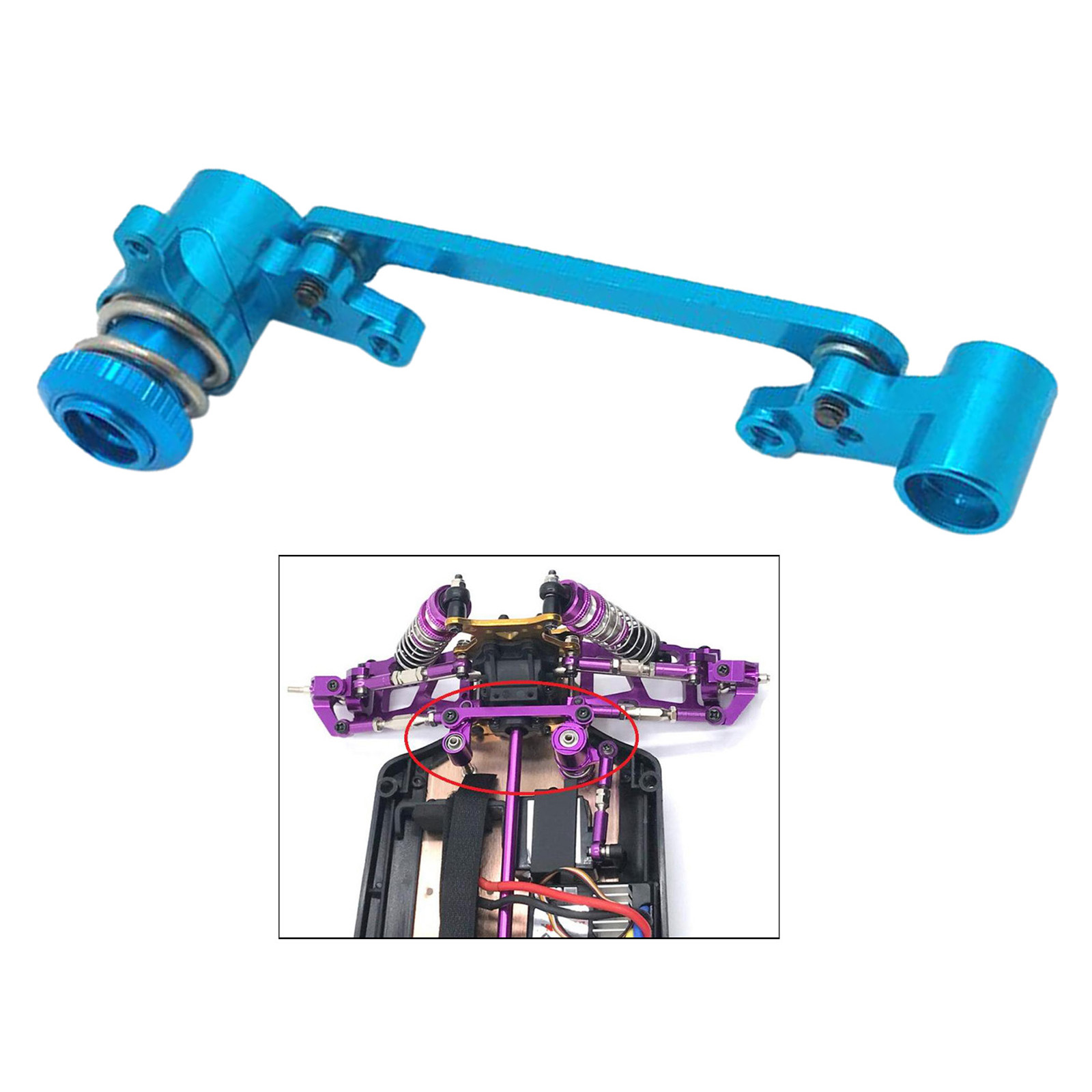 WLtoys 1:12 124018 124019 1:14 144001 RC car upgrade parts Metal Steering group assembly set