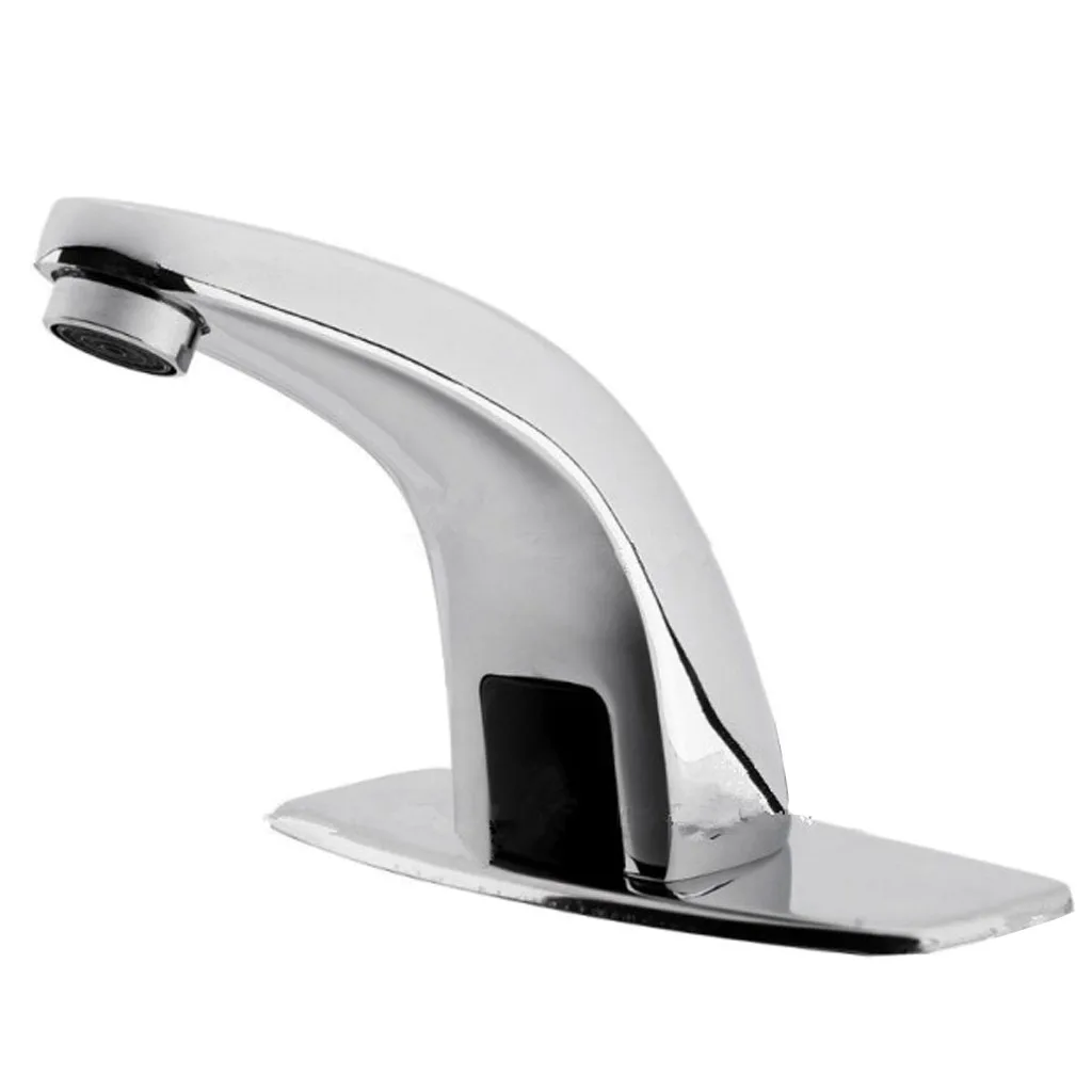 MagiDeal Alloy Automatic Infrared Sensor Sink Basin Faucet Hands Free Auto Mixer Tap Water Faucet Touch Water Tap Hands