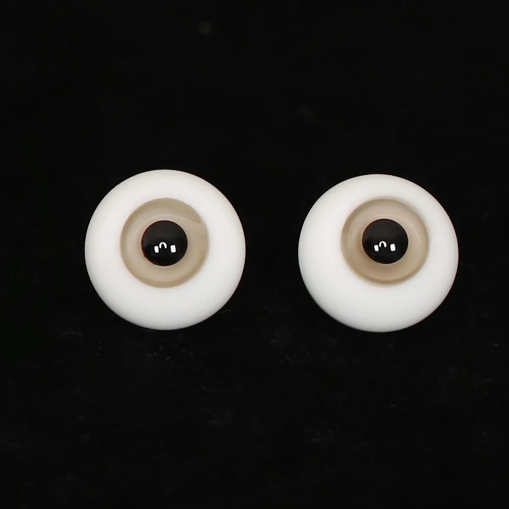 Pair 6mm Round BJD Glass Eyes for DIY Doll Bear Making Crafts Multi Color