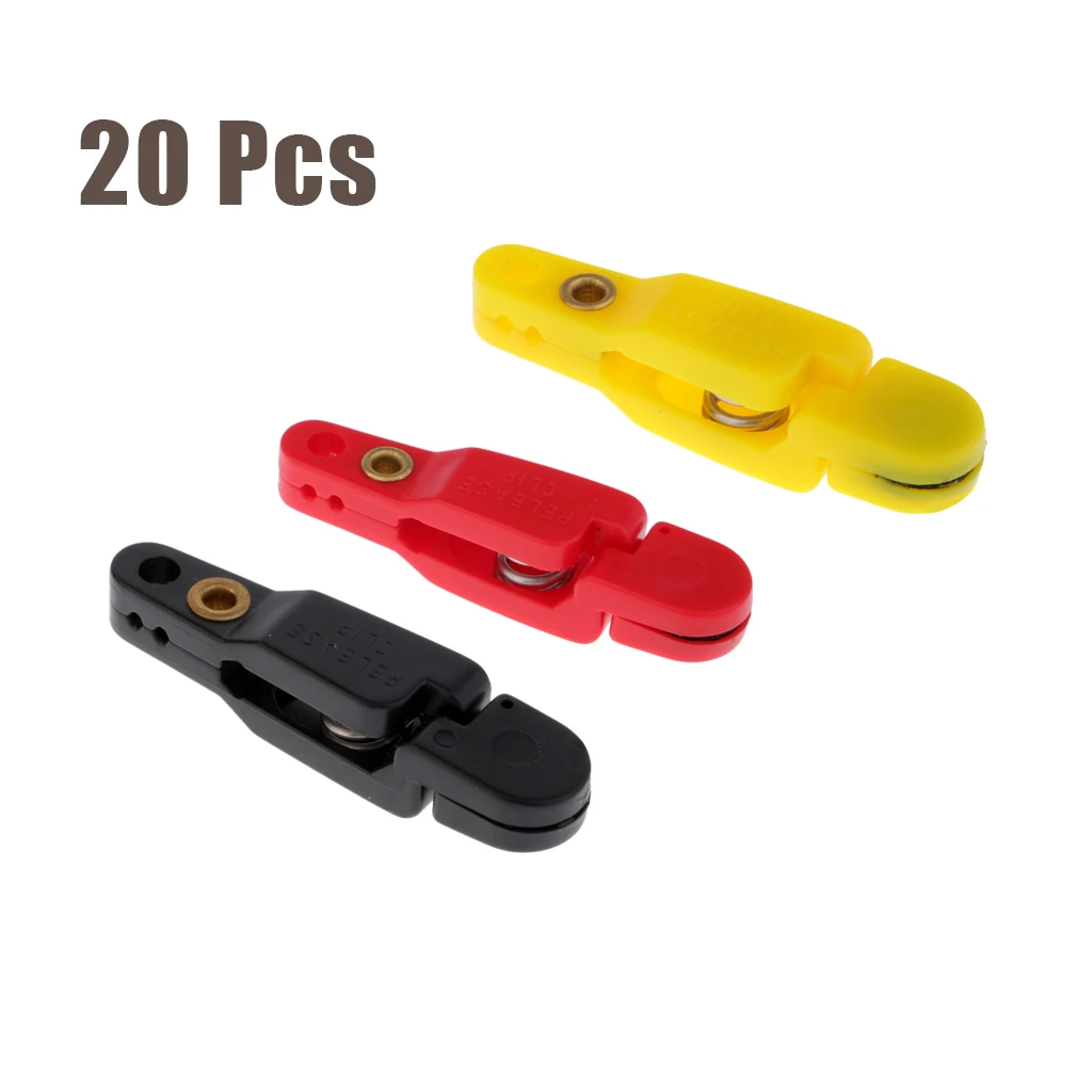 20Pcs Padded Heavy Tension Snap Release Clip Outrigger Downrigger Release Clips for Weight, Planer Board, Kite Offshore