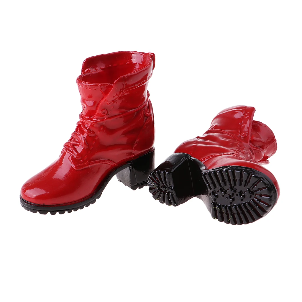 1/6 High Glossy Boots fit for 12inch Female Action Figure Toys Fashion Accs