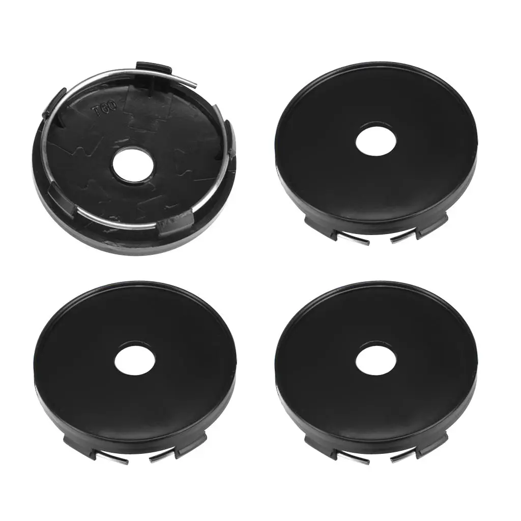 4 Pieces 60mmx56mm Wheel Center s Wheel Hub Covers For Universal Car For MSW TYPE 85 For Rial Imola wheels Black