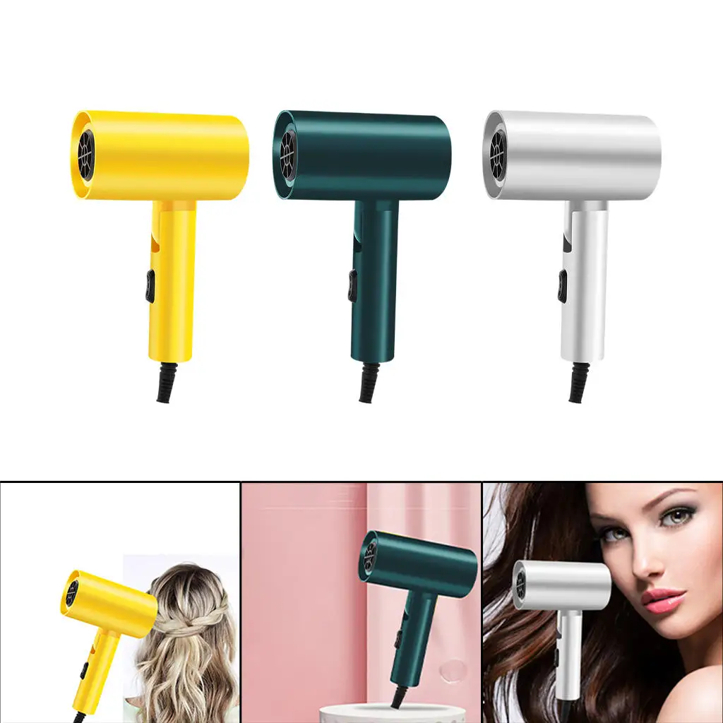 Foldable Hair Dryer 3 Gears Quick Dry Powerful Blow Dryer Hair Care Hot/Cold Air Hairdryer for Salon Home Travel