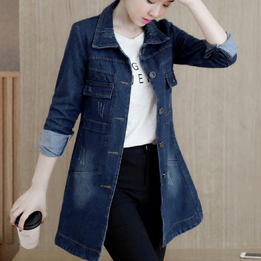 trending produtos grande tamanho trench coat outerwear feminino denim jaqueta bordado outono vestuário europeu moda quente