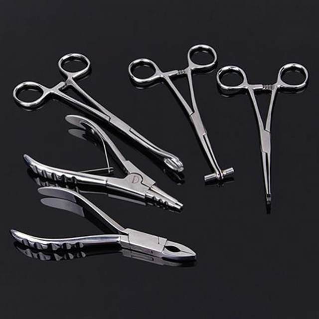 Piercing Needle Kit Multi Rainbow Body Piercing Instruments Kit Of 7 ...