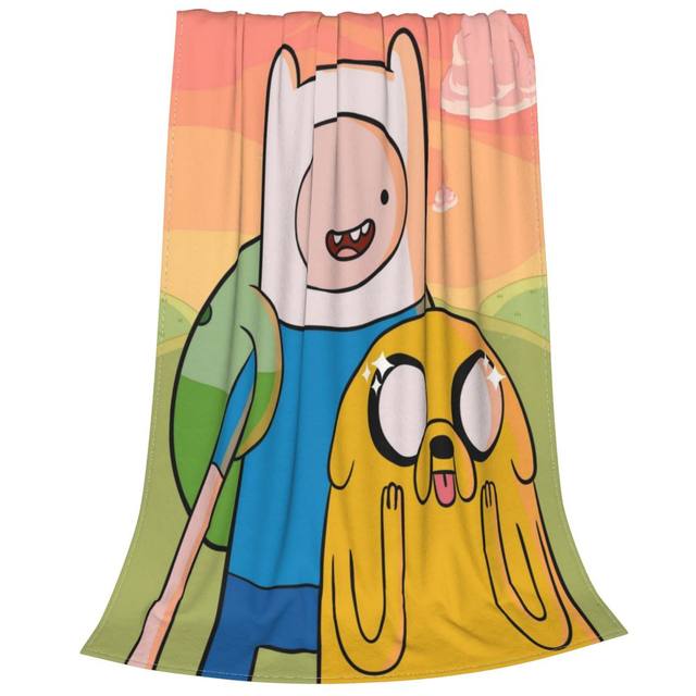 Adventure Time Blanket | Finn Jake Blanket | Throw Blanket