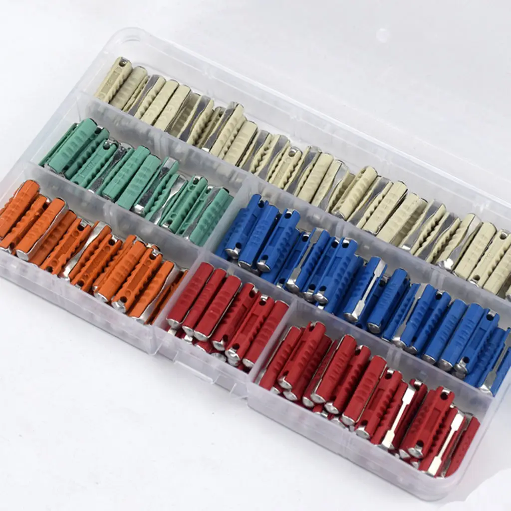 200PCS Torpedo Type European Automotive Fuse for Old Style Cars,with Storage Box