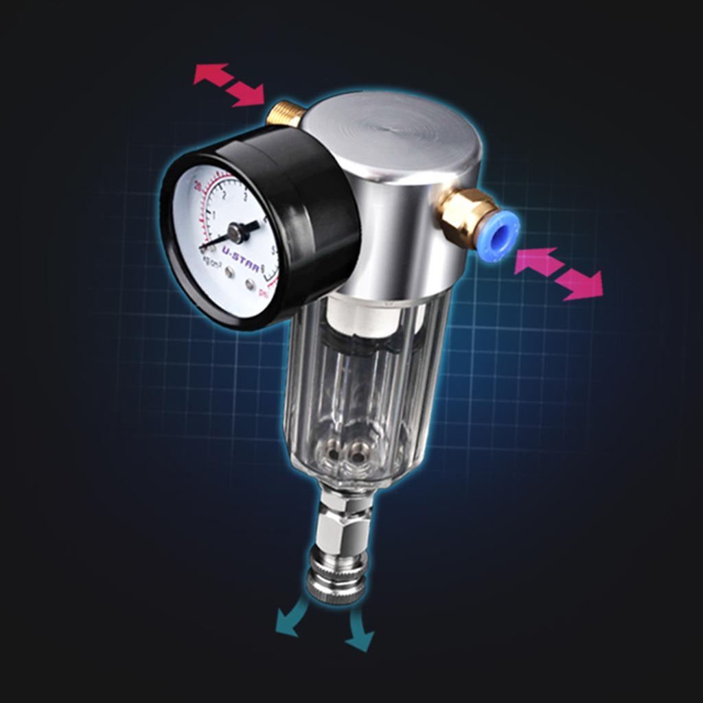 Air Pressure Regulator Air Compressor Filter Oil-Water Separator Reduce Pressure Valve for UA-90093