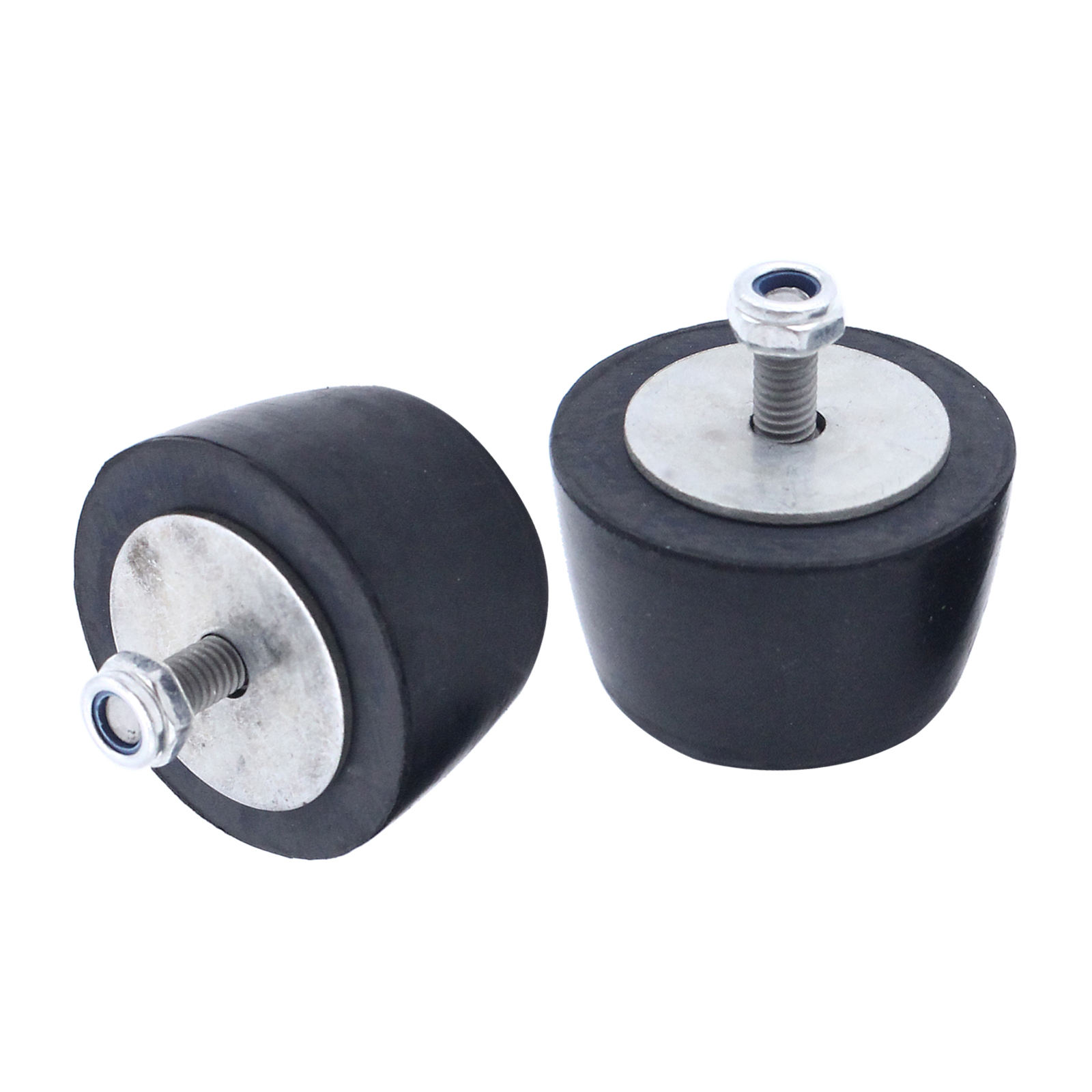2Pcs Black Rubber Bumper Cushion Hood Bump Stop Replacement for Jeep Wrangler YJ JK 1987-2018
