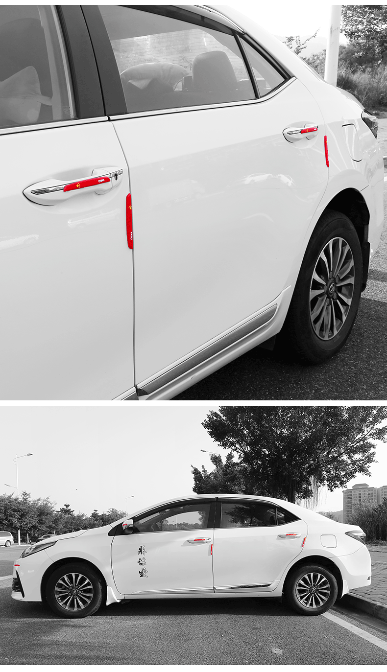 6/4Pcs Car Door Edge Protection Guards Buffer Trim Molding Protection Strip Scratch Protector Car Door Crash Bar for Audi BMW