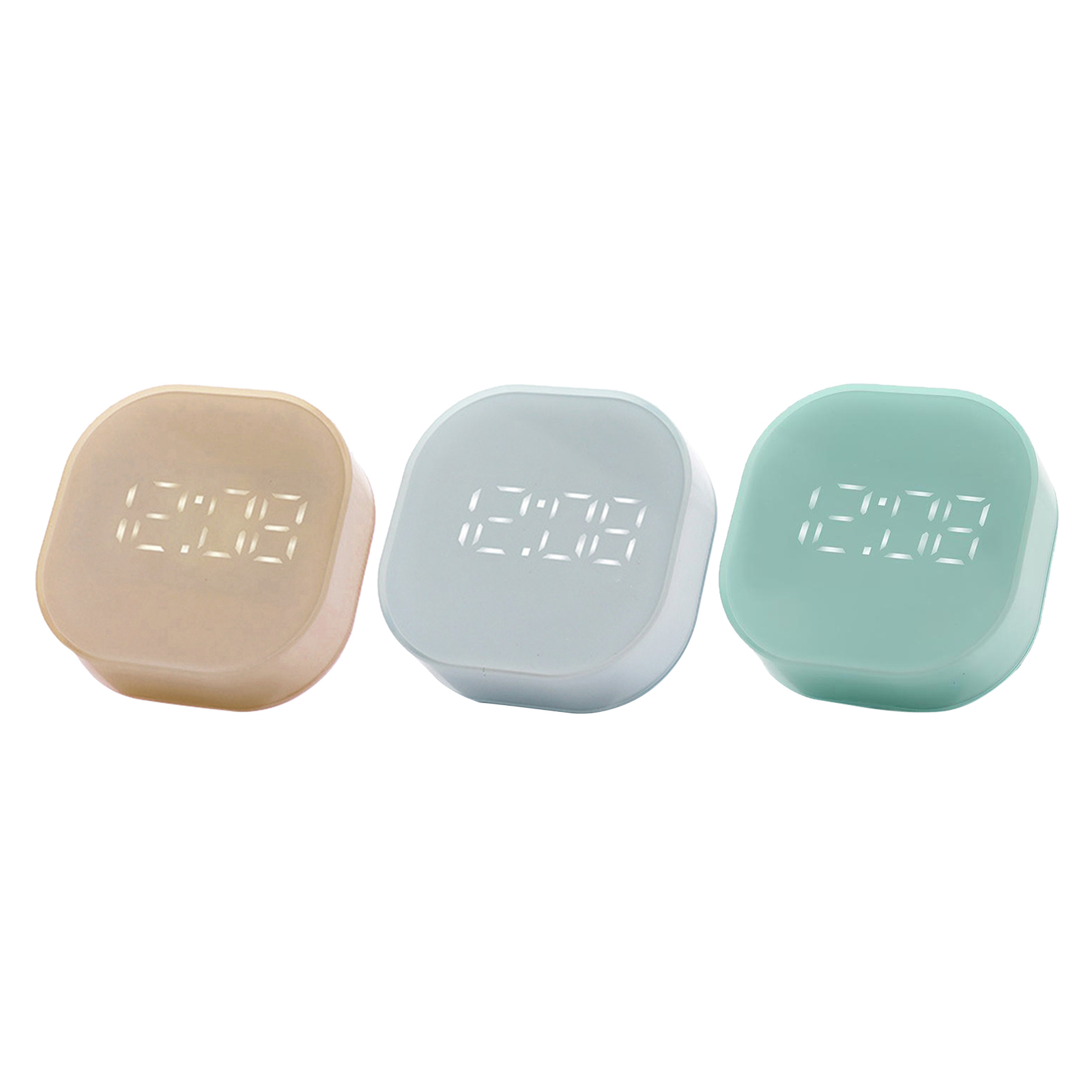 Mini Cube Bedside Digital Alarm Clock Magnetic with Snooze Timer 