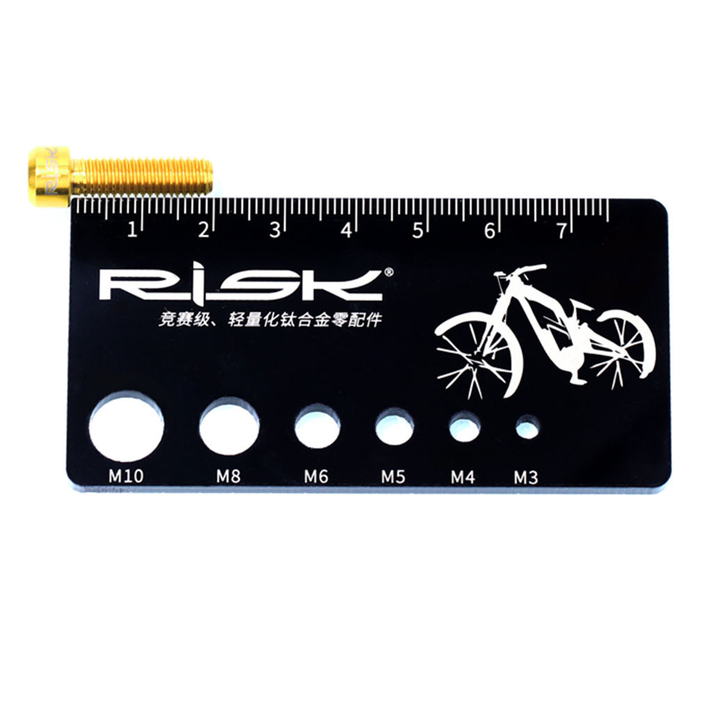 Metric Screw Bolt Nut Thread Measure Gauge Size Checker, Especially Designed to Measure Bicycle Screws / Bolts