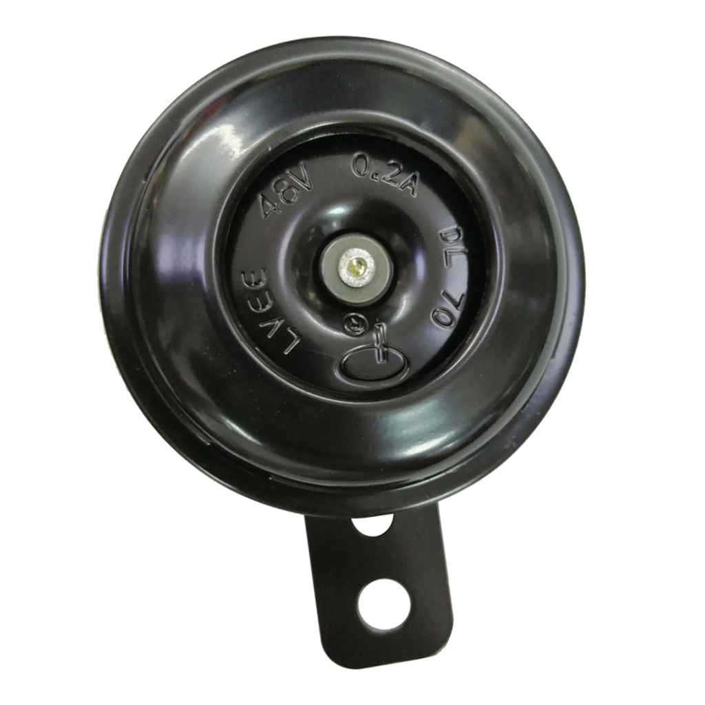 Loud Motorcycle Horn Scooter Bracket for Electric Bike Black 48V 0.2A
