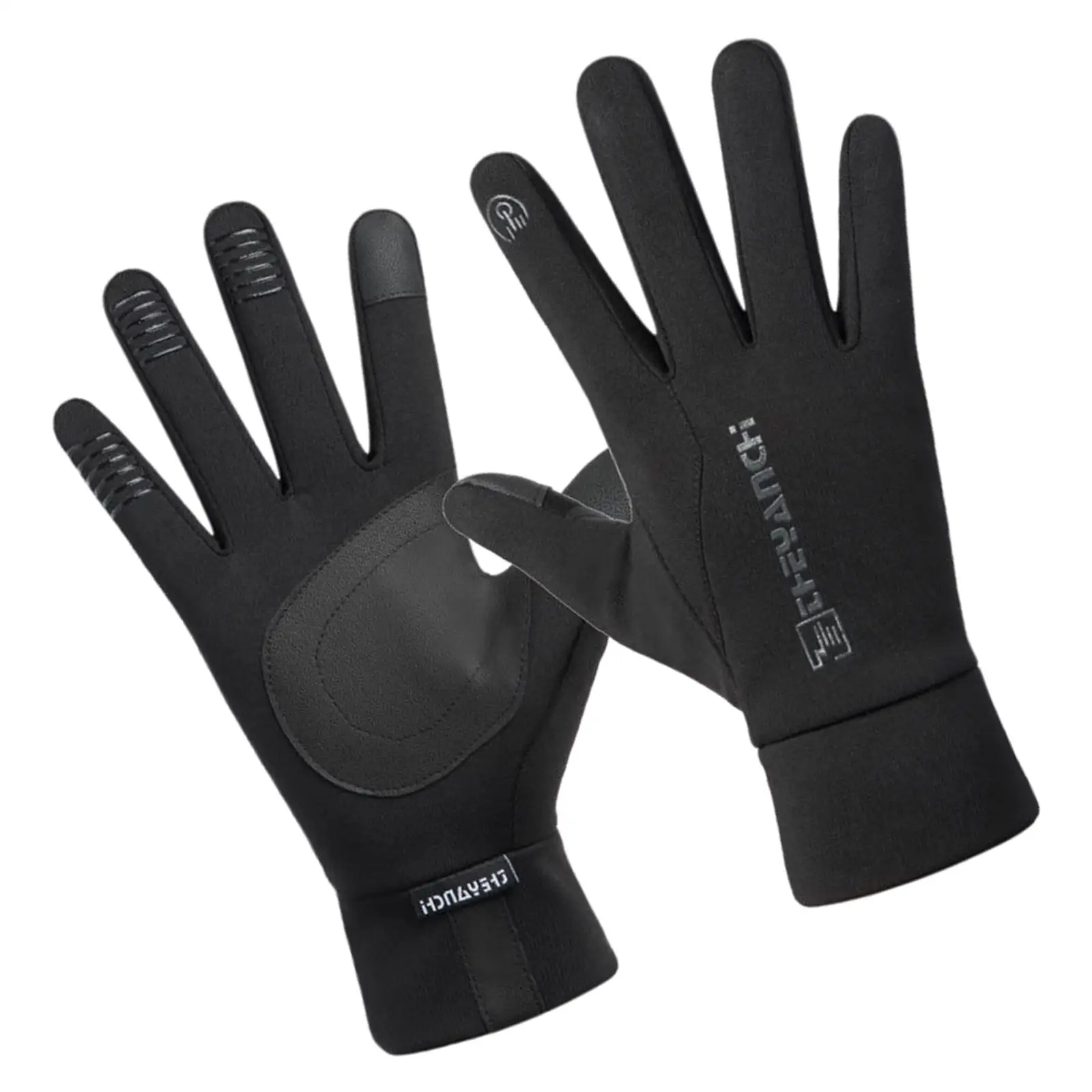 Heated Gloves Non- Touch Screen Waterproof Warm Full Finger Shock Absorber Windproof for Climbing Skiing Outdoor