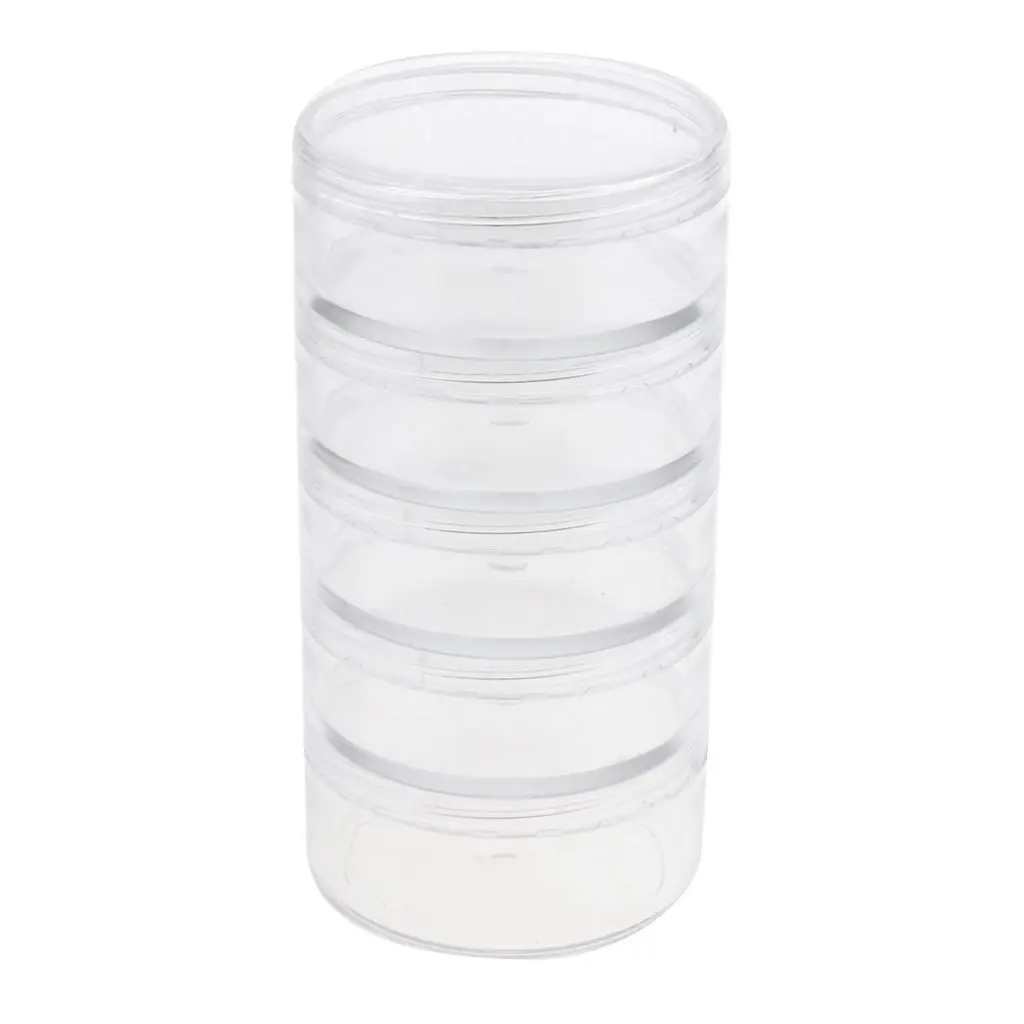 5 PCS, Clear, Empty, 70 Gram Plastic Pot Jars, Cosmetic Containers