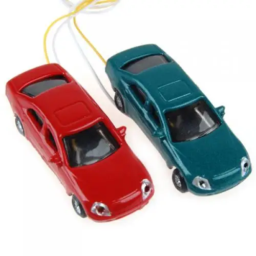 Lot 10Pcs Model Car Model Painted with Cables Scale N (1 to 150)