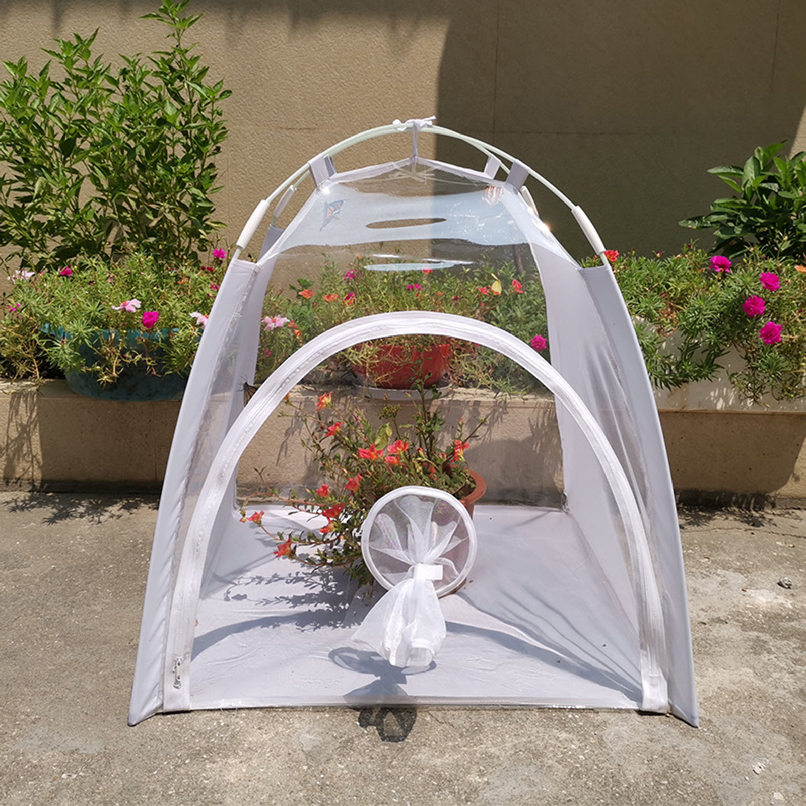 Collapsible Insect And Butterfly Habitat Mesh Cage Terrarium - 28 Inch Tall