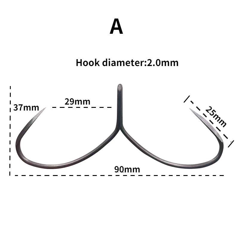 Karpfen Angeln Haken Sharp Stahl Duple Haken Anzuelos De Pesca Mar Anker Haken Tiefe Ocean Fishing Tackle Peche En Mer häkeln – Detail 7