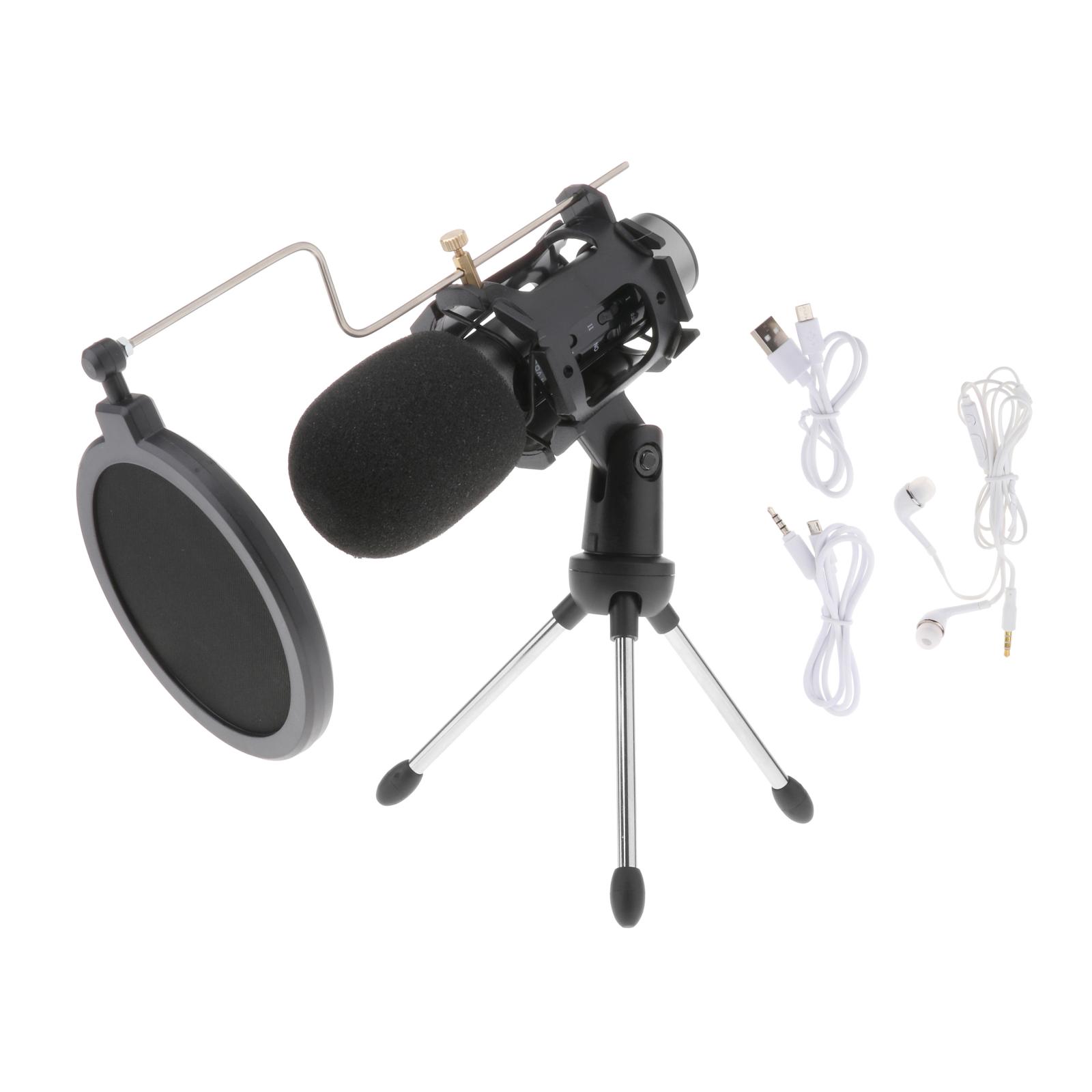 Handheld Microphone Karaoke Microphone Stand Condenser Phone Tripod Wireless Microphones Mic Microphone Systems