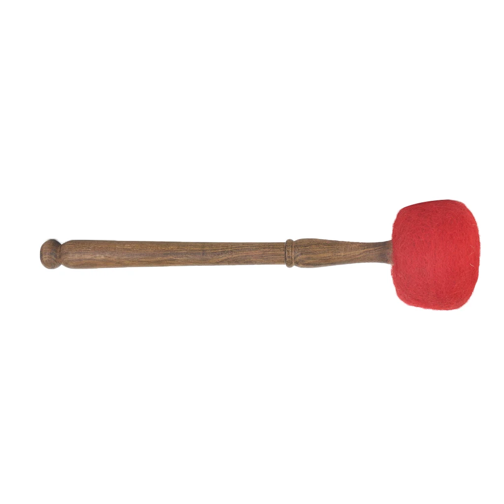 Wool Felt Hammer Stick with Wood Handle for Singing Bowl Tibetan Buddhist Meditation Accessory