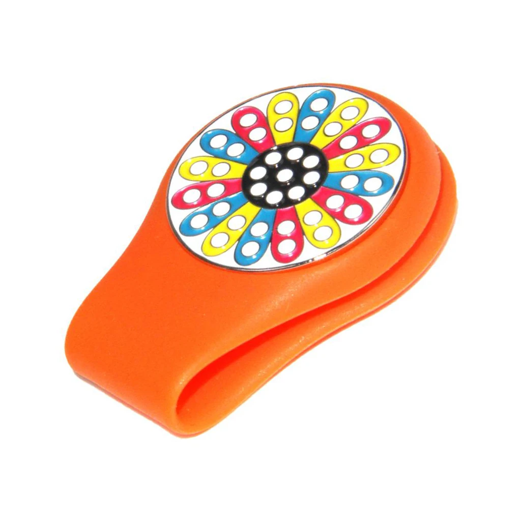 Magnetic Golf Hat Clip Golf Ball Marker with Detachable Pattern Plate