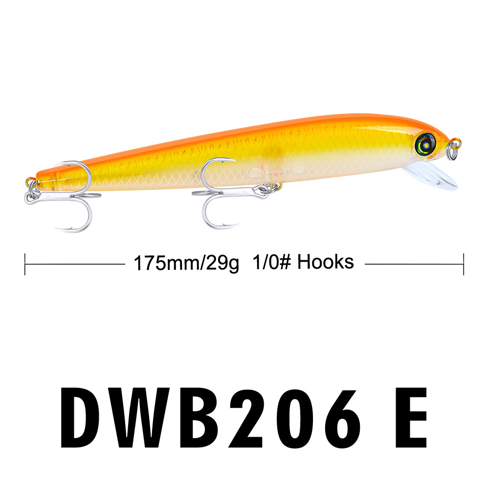 PRO BEROS Japanischen Tiefe 1,5-4m Minnow Angeln Lockt Schwimm Harten Köder 17,5 cm 29g Künstliche Wobbler crankbait Angelgerät – Detail 12