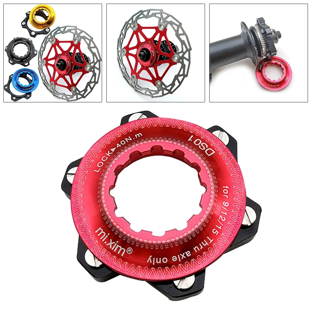 Bike Center Lock Adapter Ultralight to 6-Bolt Rotor Convert Flange Gasket