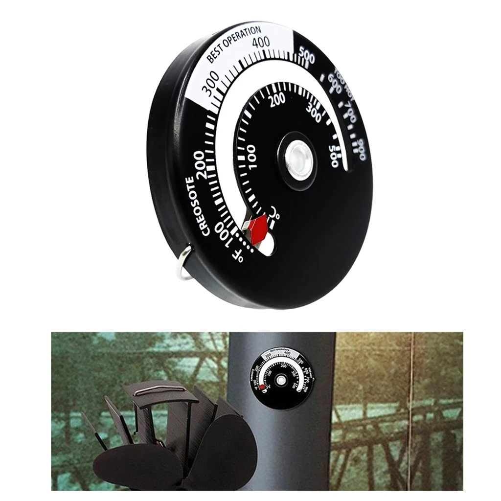 Magnetic Stove Thermometer Oven Temperature Meter for Wood Burning Stoves Gas Stoves Pellet Stove Stoves for BBQ Grill Chimney