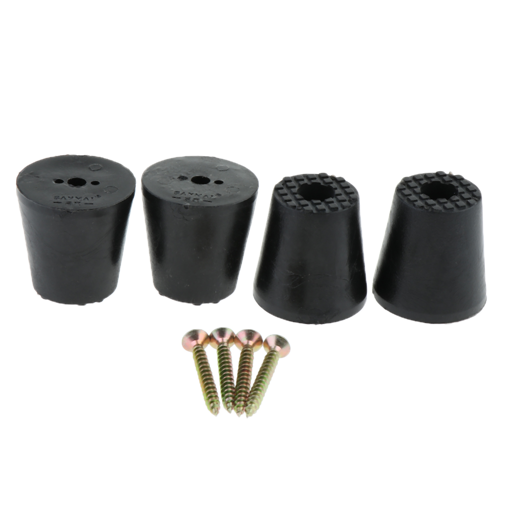 4pcs Wooden Furniture Rubber Feet Table Chair Leg Riser Floor Protector
