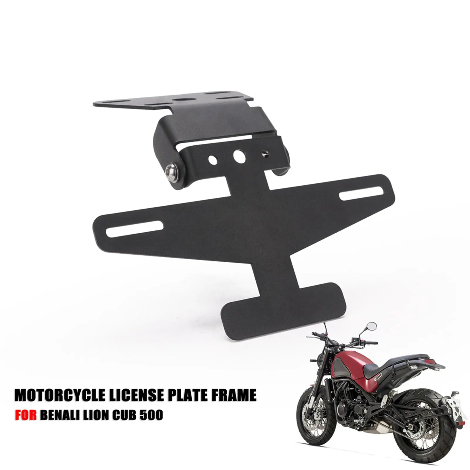 Motorcycle Rear License Registration Plate Tail Frame Holder Bracket for Benelli 502C