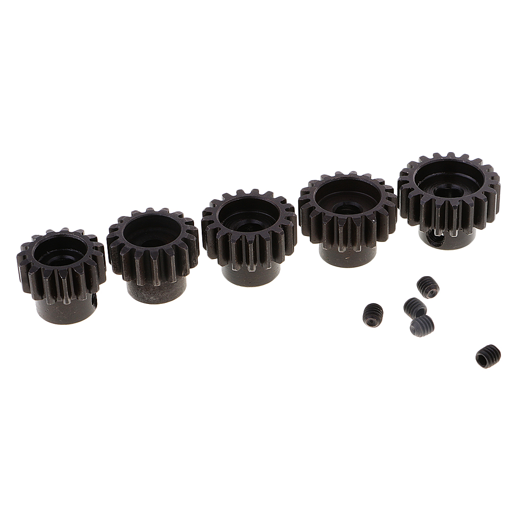 1/8 RC Car M1 5mm 15T 16T 17T 18T 19T Pinion Motor Brushed Brushless RC Pinion Gear Remote Control Replacement Parts Accs
